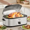 VEVOR Roaster Oven, 22QT Electric Roasting Pan, 150-450℉ Adjustable Temperature Multifunctional Electric Roaster Oven with Self-Basting Lid, Silver - 2 of 4