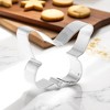 Unique Bargains Cookie Mould Cutter Rabbit Head Shaped Dishwasher Safe Stainless Steel Silver Tone 1Pcs - 2 of 4