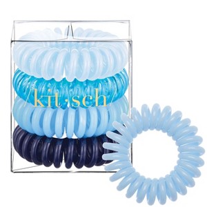 Kitsch Spiral Hair Ties, Coil Hair Ties, 4 Pack - 1 of 4