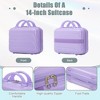 KTMBDW 2-Piece Luggage Set, Including Hardside Suitcases with Multidirectional Spinner Wheels (20" CarryOn and 14" Cosmetic Case) - 4 of 4