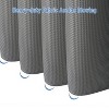 LunaLulinlk Waffle Shower Curtain, Fabric Shower Curtain with Waffle Weave - 3 of 4