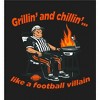 Grillin' and Chillin' Like A Football Villain Youth Crew Neck Short Sleeve Tee - 2 of 2