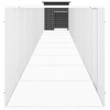 vidaXL Large Galvanized Steel Chicken Cage - Anthracite, 393.7"x35.8"x39.4", with Gate and Extension Cages - 4 of 4
