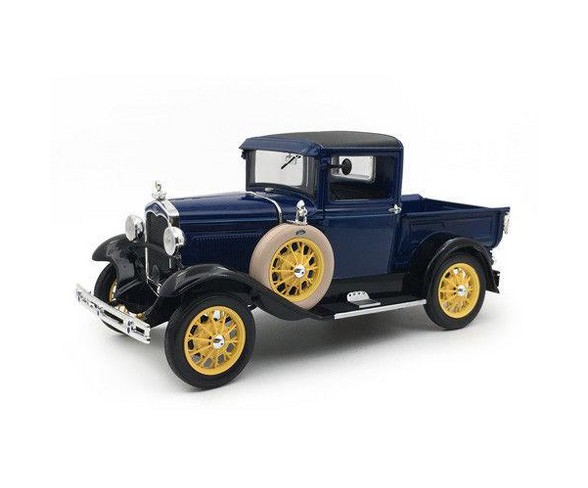 1931 Ford Model A Pickup Truck Lombard Blue 1/18 Diecast Model Car by Sunstar