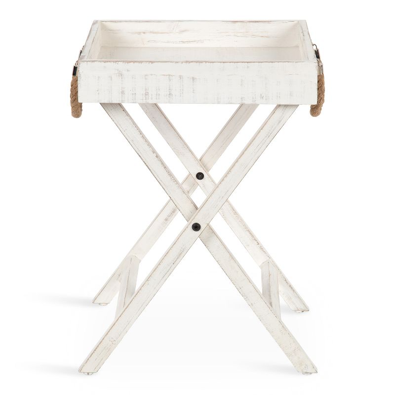 Kate and Laurel Bayville Wooden Tray Table, 3 of 8