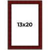 PosterPalooza | Weathered Red Picture Frame - UV Acrylic, Foam Board Backing, Hanging Hardware - 2 of 4
