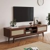 SEVOBAL TV Stands and Consoles Modern TV Stand with Ample Storage and Cable Management, Ideal for Living Room Entertainment, Brown, 65"*15.6"*18" - 2 of 4