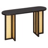Infurnic Decorative Storage Cabinets Narrow Console Table with Storage, Hallway Table for Living Room, Entrance, Brown, 47.8"*14"*30" - 4 of 4
