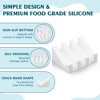 Aoibox Upgrade Suction Silicone Shower Soap Dish with Drainage, Bar Soap Holder & Saver Waterfall Self-Draining to Keep Bar Soap Organized and Clean - 3 of 4