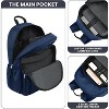 15.6"Travel Backpack Carry on, Water Resistant School Backpacks for Teens, College Back Pack Bookbag for Boys Girls, Work Backpacks for Women - 4 of 4