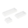 MyOfficeInnovations 3 Piece Plastic Drawer Organizer White TR55296 24380392 - image 3 of 3