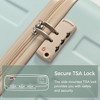 Whisen 4-Piece ABS Luggage Set, Suitcases with 3 Different Sizes and Travel Bag, TSA Lock and Spinner Wheels - 3 of 4