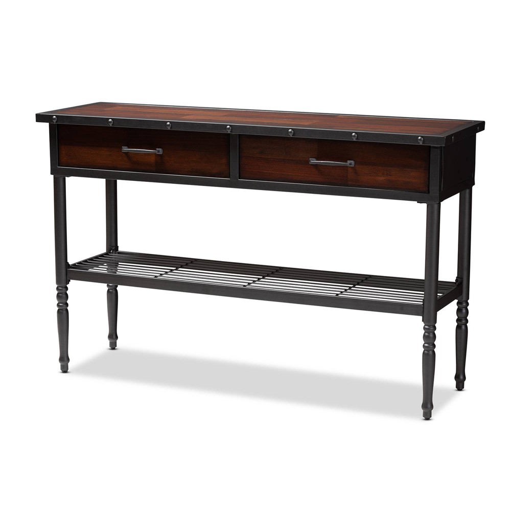 Photos - Storage Сabinet 2 Drawer Jana Dining Room Server Brown - Baxton Studio