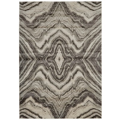 Katari Transitional Abstract Gray/Ivory/Tan Area Rug