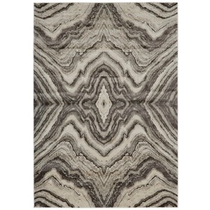 Katari Transitional Abstract Gray/Ivory/Tan Area Rug - 1 of 4