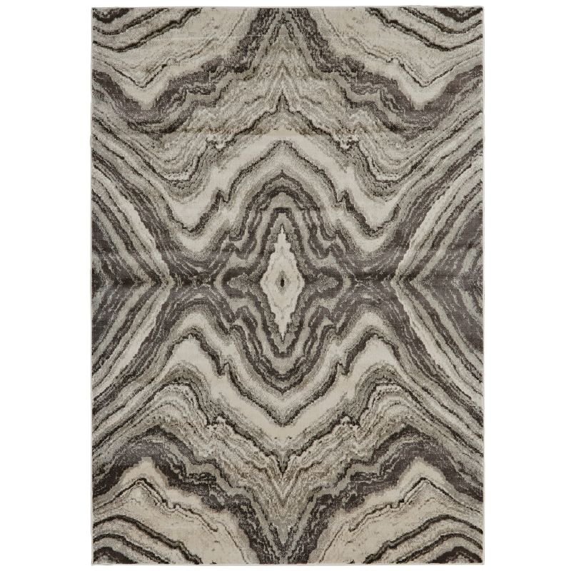 Katari Transitional Abstract Gray/Ivory/Tan Area Rug, 1 of 5