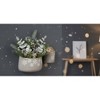 Christmas Stoneware Wall Pocket Set with Snowflake Design and 7.5" and 9" Heights by Melrose - 3 of 4