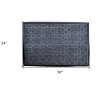 HomeRoots 24" X 36" Gray Synthetic Fiber Abstract Outdoor Door Mat - 3 of 4