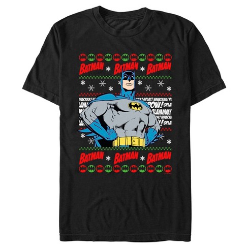 Men's Batman Christmas Sweater T-shirt : Target