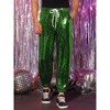 INSPIRE CHIC Men's Elastic Waist Nightwear Club Shiny Sequins Joggers - 2 of 4