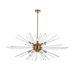 Elegant Lighting Sienna 10 - Light Pendant in  Gold - 1 of 4