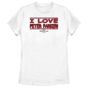 Women's Marvel Spider-Man: No Way Home I Love Peter Parker T-Shirt - 1 of 4