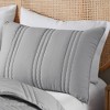 Sapphtopaz Comforter Sets Bedding Set Gauze Crinkle Texture Design Reversible Quilt Set 3 Piece 1 Quilt, 2 Pillow Shams - 2 of 4