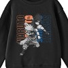 Naruto Kakashi & Sasuke Crew Neck Long Sleeve Youth Black Sweatshirt - 2 of 2