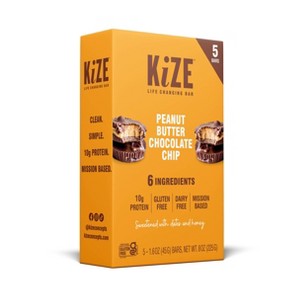 KiZE Peanut Butter Chocolate Chip 5-count value pack — product image