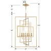 Crystorama Lighting Capri 7 - Light Chandelier in  Antique Gold - 3 of 4