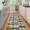 Modern Large Striped Geometric Machine Washable Area Rug Stain Resistant Throw Carpet Non Slip Low Pile Mat - 4 of 4