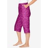 Dreams & Co. Plus Size Knit Sleep Capri - 4 of 4