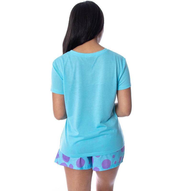 Disney Women's Monsters Inc. Sulley Shirt Top and Sleep Shorts Pajama Set Sulley, 5 of 6