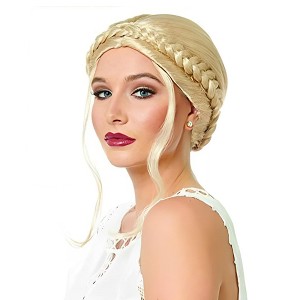 Costume Culture by Franco LLC Milkmaid Braided Blonde Adult Costume Wig - 1 of 4