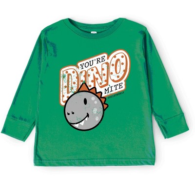 The Juniper Shop SmileyWorld You're Dino-Mite Toddler Long Sleeve Tee