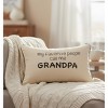 Polyester Accent Pillow Grandpa Phrase – 12.5x8 Inch by Manual Woodworkers and Weavers - 3 of 3
