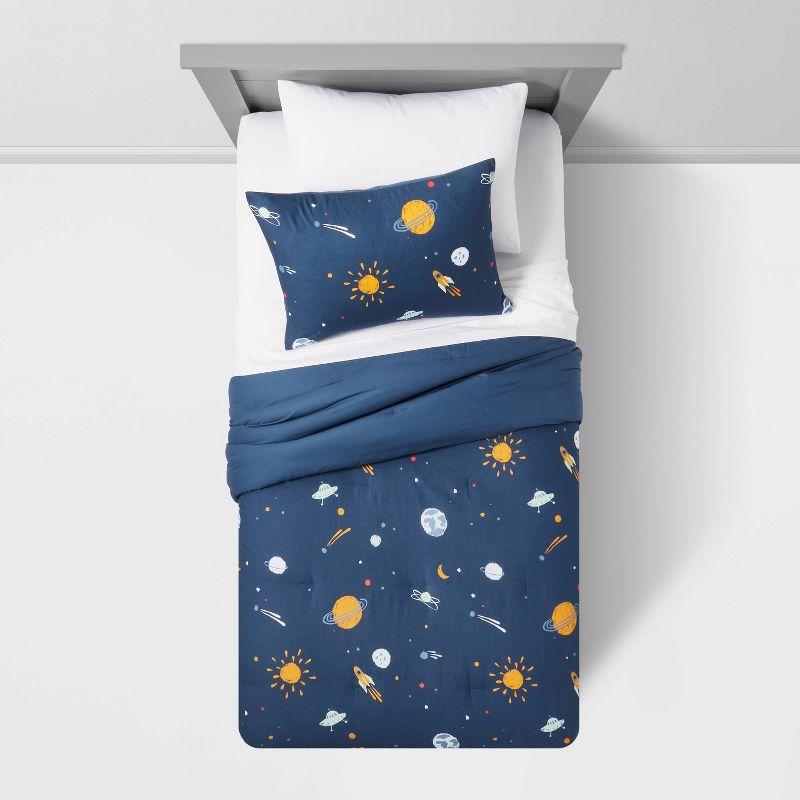 Space Kids' Comforter Set Navy - Pillowfort™, 3 of 8