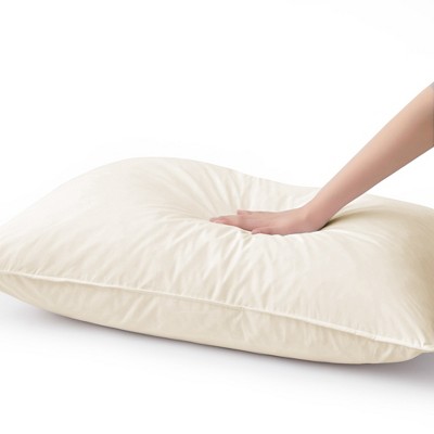 Off White Queen Feather and Down Blend Pillow Set