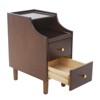 YIYIBYUS End Tables, Solid Wood Nightstand, Narrow Side Table for Small Spaces - 3 of 4