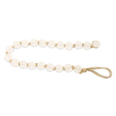 Frosted Glass Bead Garland – Set of 2