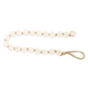 Frosted Glass Bead Garland – Set of 2 - 1 of 2