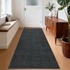 Modern Solid Living Room Rugs, Washable Non Slip Bedroom Carpet, Indoor Contemporary Area Rug for Home Decor - 3 of 4