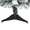 3ft. Flocked Spruce Artificial Christmas Tree with 50 Clear LED Lights – Compact Snowy Holiday X-Mas Accent - 4 of 4