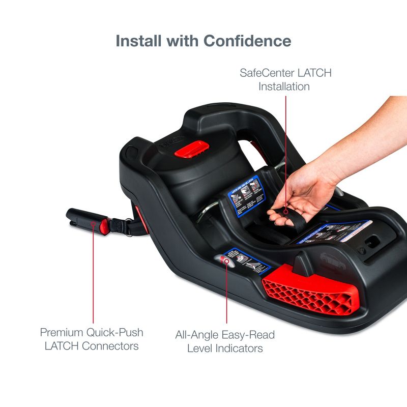 Britax Infant Car Seat Base Gen2 with SafeCenter Latch Installation, 4 of 14