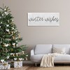 Stupell Industries Winter Wishes Sentiment, 48" x 20" - 2 of 4