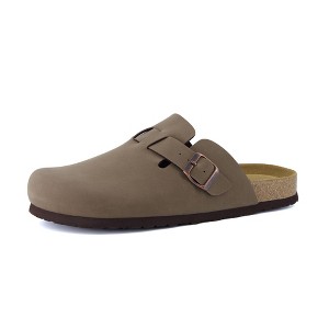 CUSHIONAIRE Haze Mens Clogs | Comfortable Slip-On Clogs for Men with Arch Support and Cork Suede Footbed - 1 of 4
