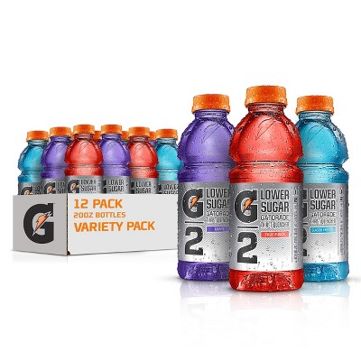 Gatorade G2 Thirst Quencher Sports Drink, Variety Pack - 20 Oz Bottle (Pack of 12)