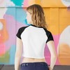 Dalix Heartly Ghost Short Sleeve Raglan Micro Rib Babe Tee Soft Cute Womens - 4 of 4