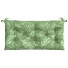 vidaXL Garden Bench Cushion Leaf Pattern 39.4 in.x19.7 in.x2.8 in. Oxford Fabric - image 4 of 4