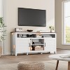 COUCHETA 63" Farmhouse TV Stand with Adjustable Shelves - Brown Entertainment Center Cabinet for Living Room - 2 of 4